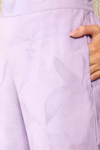 lavender rayon blend floral printed coord sets