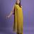 Mustard georegette embroidered kurta with pant