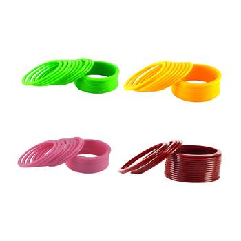 multicolor ,plain,bangle combo 2