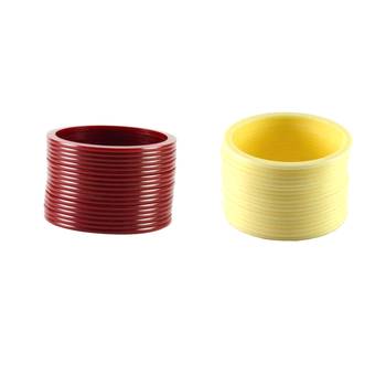 multicolor plain bangle combo 1