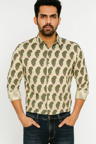Full sleeves cotton shirt for men