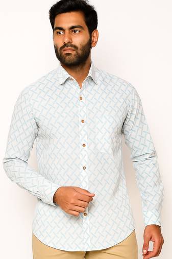 Full sleeves cotton shirt for men