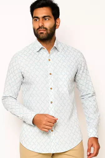 Full sleeves cotton shirt for men