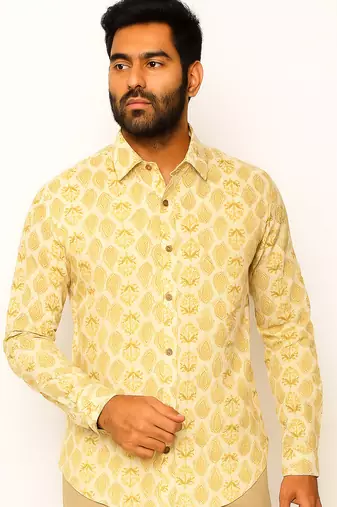 Full sleeves cotton shirt for men