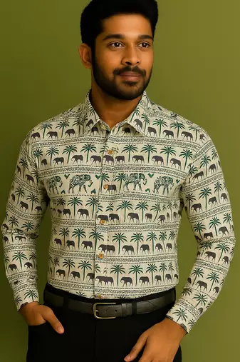 Full sleeves cotton shirt for men