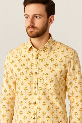 Full sleeves cotton shirt for men