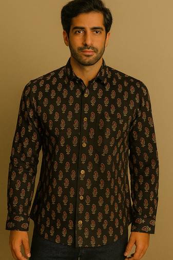 Full sleeves cotton shirt for men