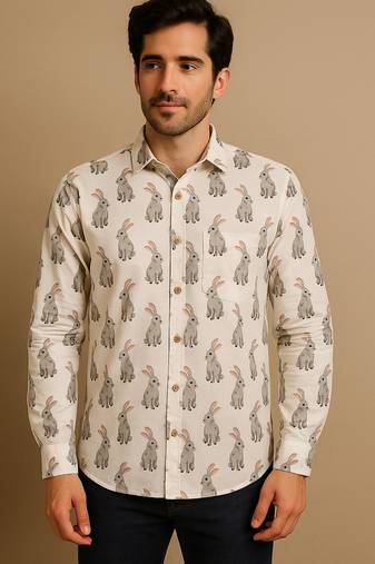 Full sleeves cotton shirt for men