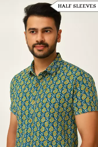 Half sleeves cotton shirt for men