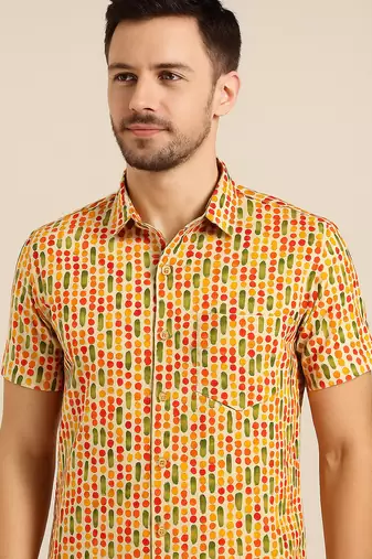 Half sleeves cotton shirt for men