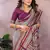Light Lavender Color Zari Weaving Handloom Kalamkari Silk Saree