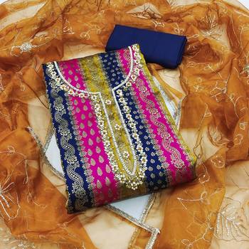 Women's multi handwork dress material 2