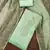 Women's mint handwork dress material