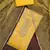 Women's yellow handwork dress material