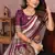 Off White Color Zari Weaving Handloom Kalamkari Silk Saree