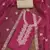 Women's pink embroidered work dress material