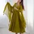 olive green georgette embroidered anarkali gown with dupatta- festive & party wear