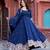 georgette nevy blue anarkali gown with thread & sequin work     stitched festive wear for women