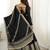 black chinon silk anarkali gown with  sequnce  work     fully stitched festive & party wear for women
