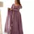 mauve embroidered pure nsilk chanderi stitched anarkali gown with dupatta festive & party wear