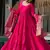 rani pink silk chanderi anarkali dress