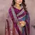 Slate Grey Color Zari Weaving Designer Kalamkari Silk Saree