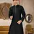 Black Dupion Art Silk Kurta