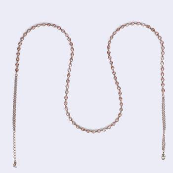 Incredible oval shape gold plated belly kamarband(waist belt)for women 3