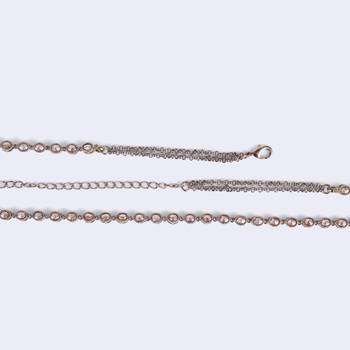 Lavish round shape gold plated belly kamarband(waist belt)for women 4