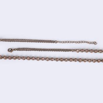 trendy round shape gold plated waist belt 4