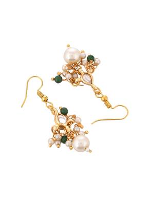 Gold tone perls jewellery set with earrings 5