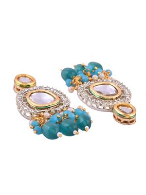 Crystal & gold plated necklace set with earrings 5