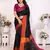 Black silk blend heavy border fancy latest collection saree