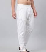 White silk embroidered pyjamas for mens