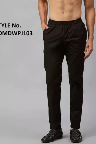 Black silk only pyjamas for mens