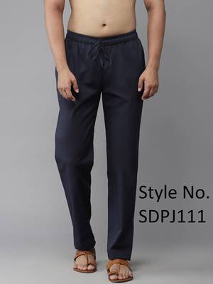 Blue silk pyjamas for mens 1