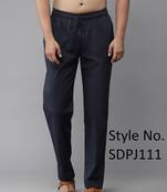 Blue silk pyjamas for mens