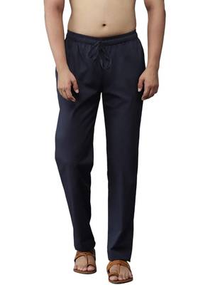 Blue silk pyjamas for mens 2