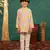 Boys multi-coloured ethnic kurta with white pant (set of 2)
