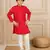 Boys moonga mirror work red cotton ethnic kurta with white pant (set of 2)