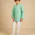 Boys hand embroidered turquois blue  kurta and pant (set of 2)