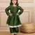 Girls green anarkali top with palazzo (set of 2)