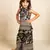 Girls dola silk embroidered black sleeveless top with palazzo (set of 2)