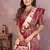 Maroon Color Shibori Work With Soft Satin Saree 