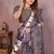 Purple Color Shibori Work With Soft Satin Saree 