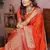 Orange Color Designer Paithani Silk Saree
