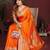Orange Color Designer Paithani Silk Saree