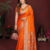 Orange Color Designer Paithani Silk Saree