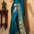 Teal Color Designer Paithani Silk Saree