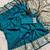 Teal Color Designer Paithani Silk Saree